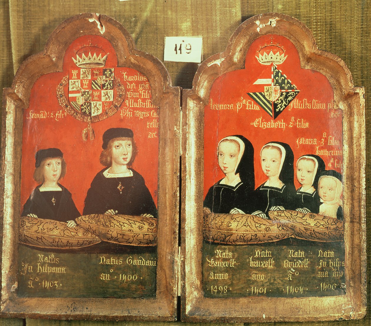Muotokuvia Philip I:n (1478-1506) The Handsome ja Joannan 