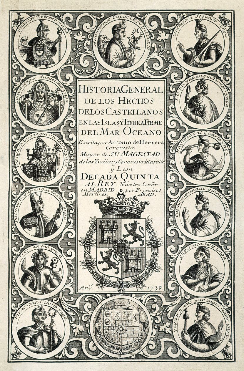 Espanjan siirtokunnat Amerikassa, kaiverrus tekijältä Spanish School