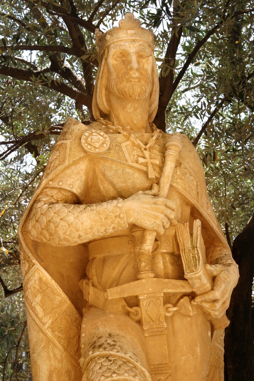Alfonso X:n (1221-84) Viisaan patsas tekijältä Spanish School