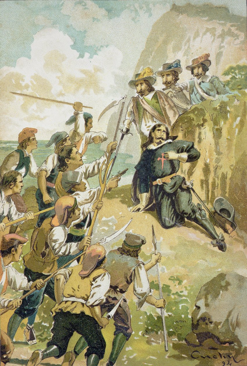 The Bloody Corpus, 1894 (väri litho) tekijältä Spanish School