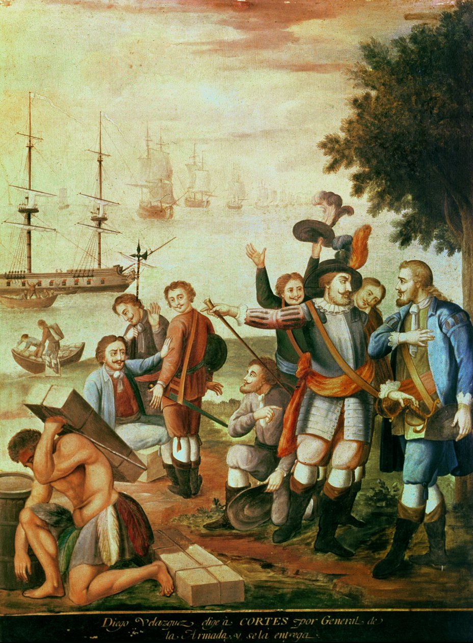 La conquesta de Mèxic: Diego Velásquez de Cuéllar (1465-1524) escollia Hernando Cortes (1485-1547) com a general de l