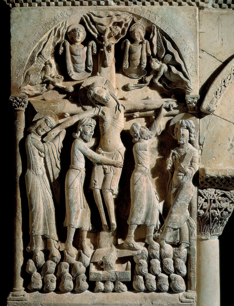 Laskeutuminen ristiltä, Pyhän Dominic Siiloksen mestari (1100-luku). Relief kiveen tekijältä Spanish School