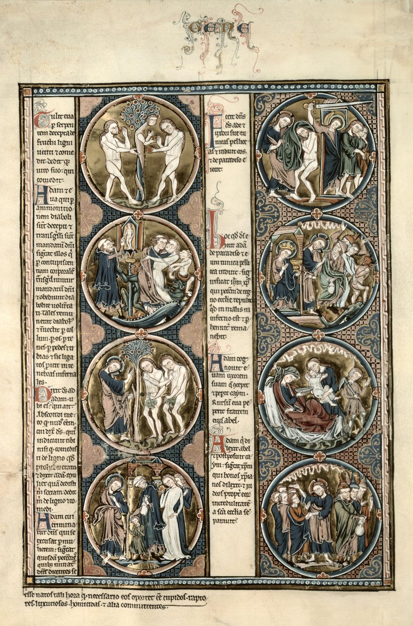 The Toledo Bible Moralisee f.7v tekijältä Spanish School