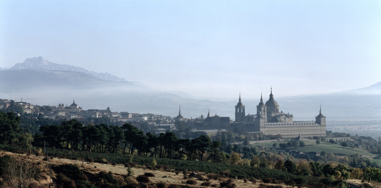 Näkymä San Lorenzo de El Escorialin luostarille tekijältä Spanish School
