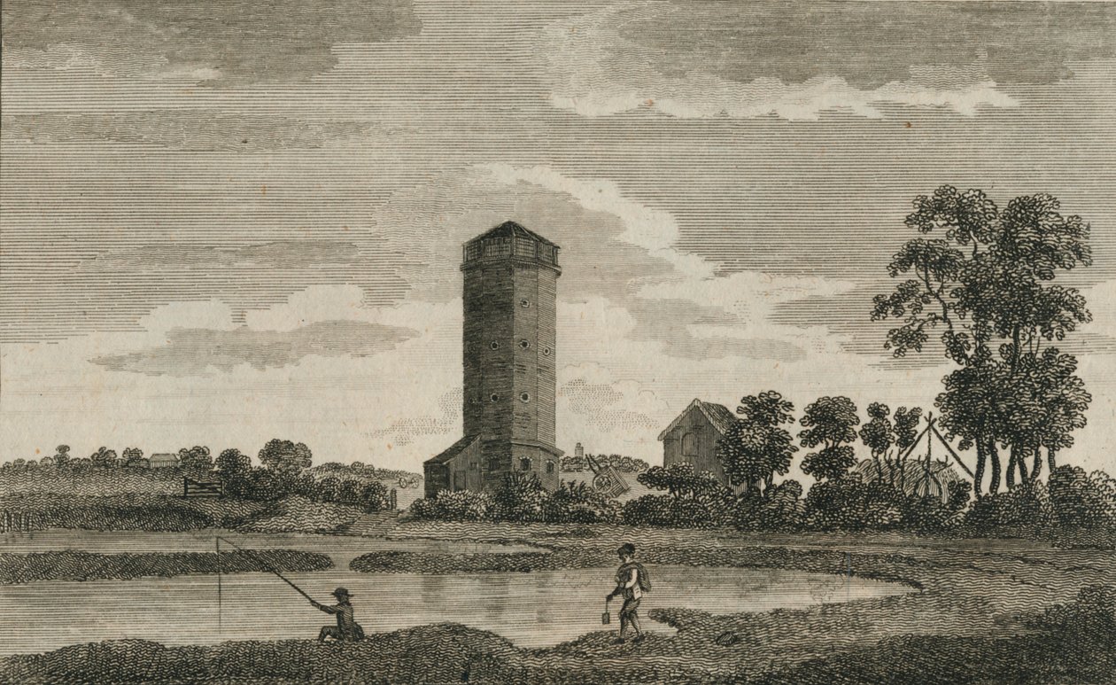 Muinainen vesitorni Hampshiressa, 1786 tekijältä Sparrow