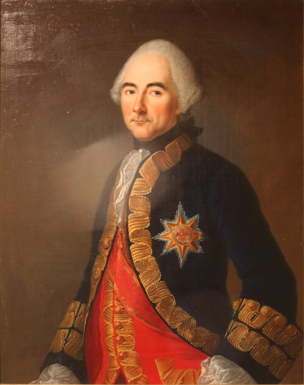 Muotokuva Jean-Jacques, comte de Beausobre, kenraaliluutnantti univormussa tekijältä Speiségger