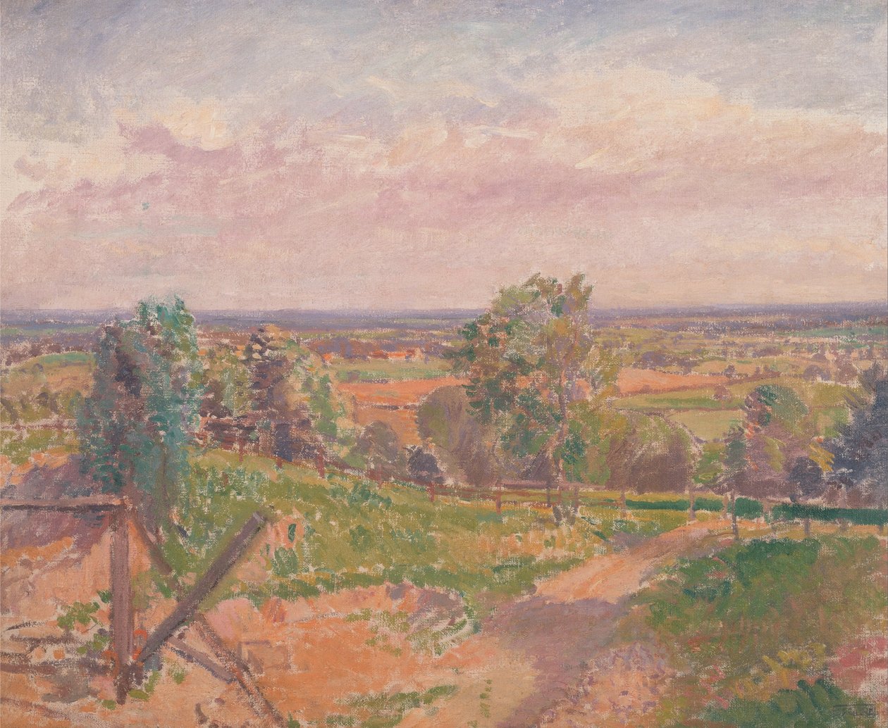 Laaja maisema Yorkshiressa tekijältä Spencer Frederick Gore