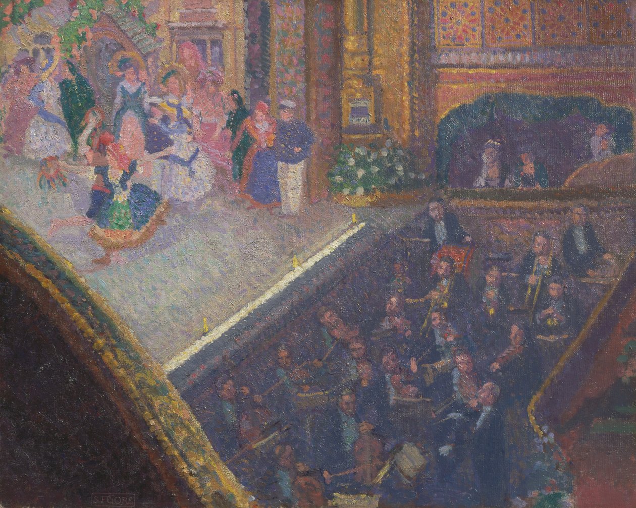 Baletti -kohtaus elokuvasta On the Sands tekijältä Spencer Frederick Gore