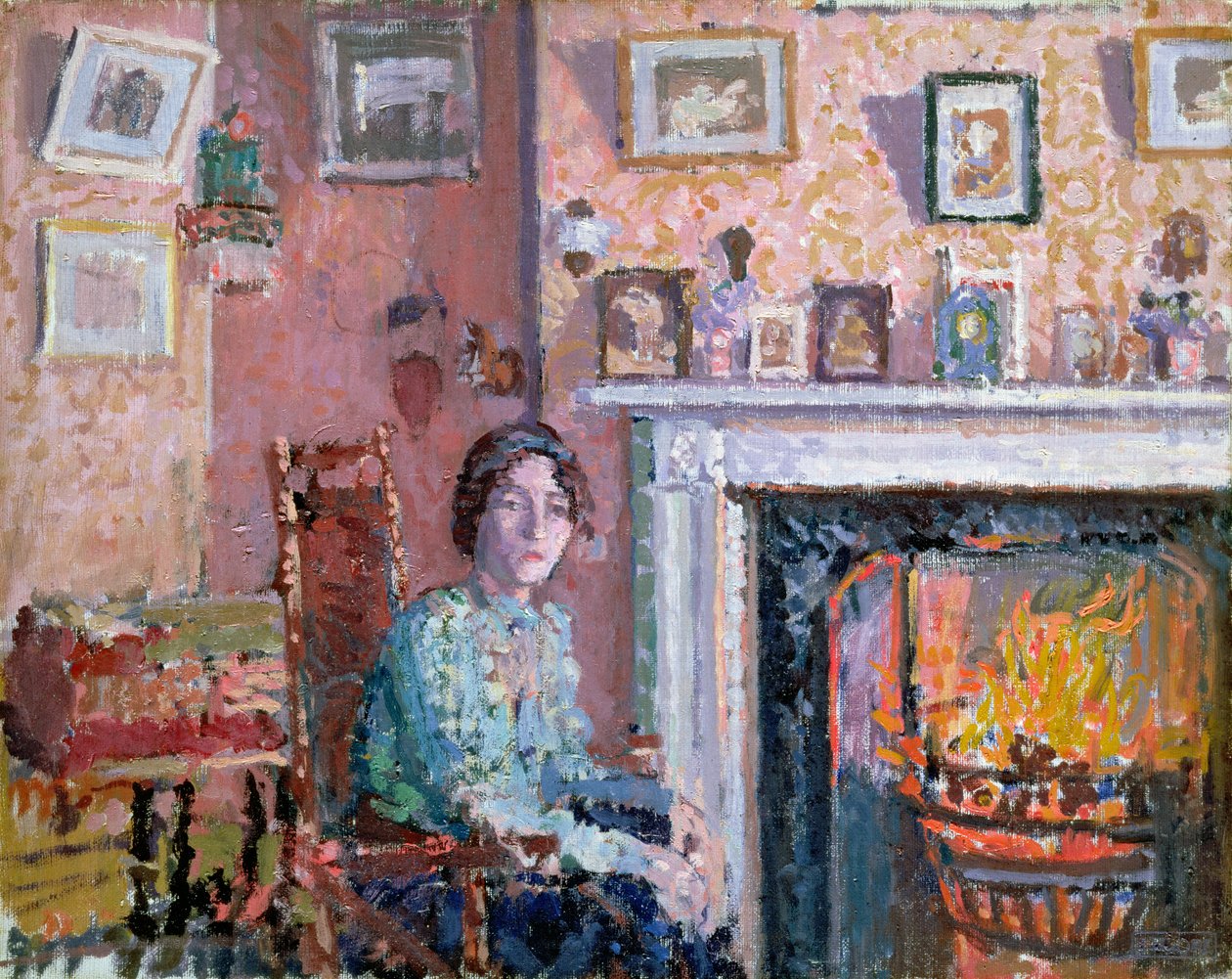 Sisätilat, Mornington Crescent, 1910 tekijältä Spencer Frederick Gore