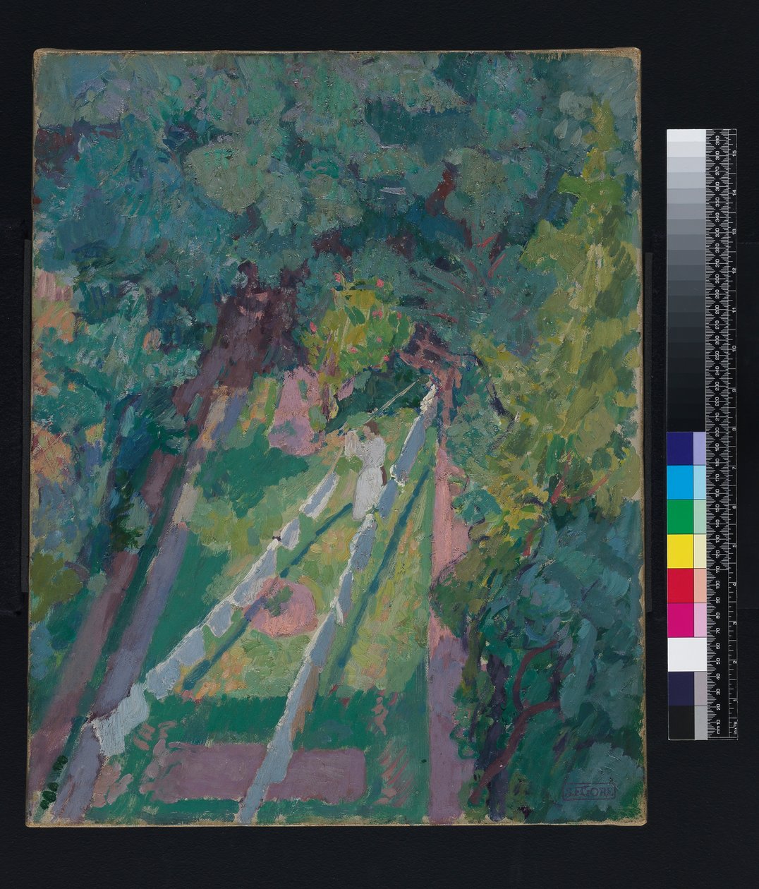 Näkymä ikkunasta osoitteessa 6 Cambrian Road, Richmond, ennen vuotta 1914 tekijältä Spencer Frederick Gore
