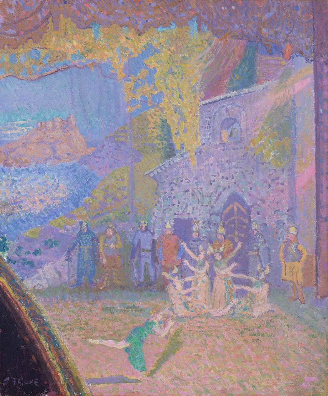 Irlannin hengen tanssi, Alhambra Music Hall, 1910 tekijältä Spencer Frederick Gore