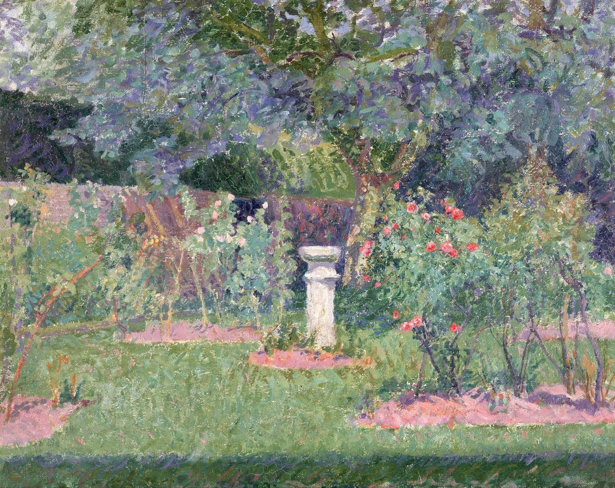 Hertingfordburyn puutarha, 1908 tekijältä Spencer Frederick Gore