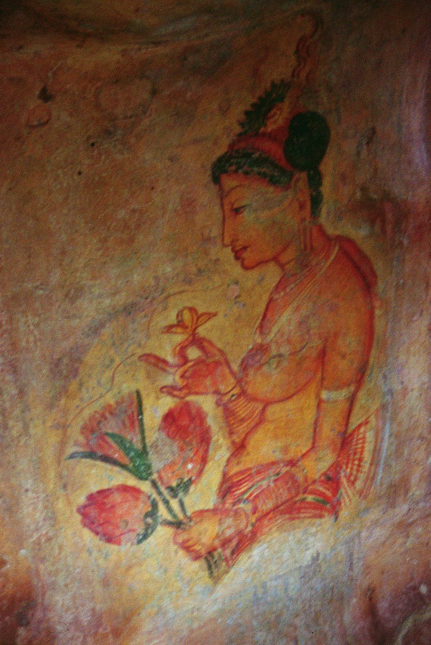 Cloud Damsels, kalliolinnoituksesta (yksityiskohta) tekijältä Sri Lankan School