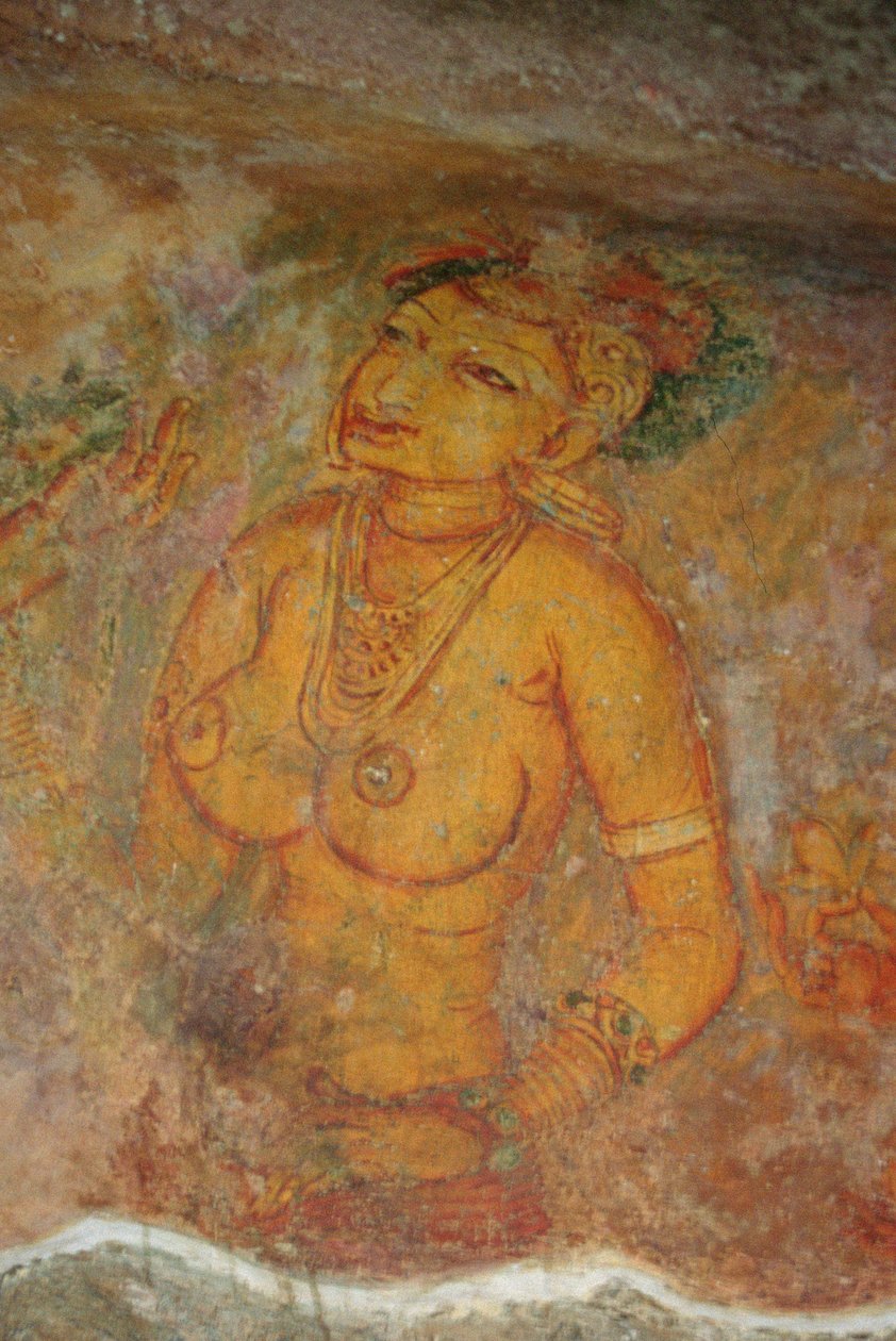 Cloud Damsels, kalliolinnoituksesta (yksityiskohta) tekijältä Sri Lankan School