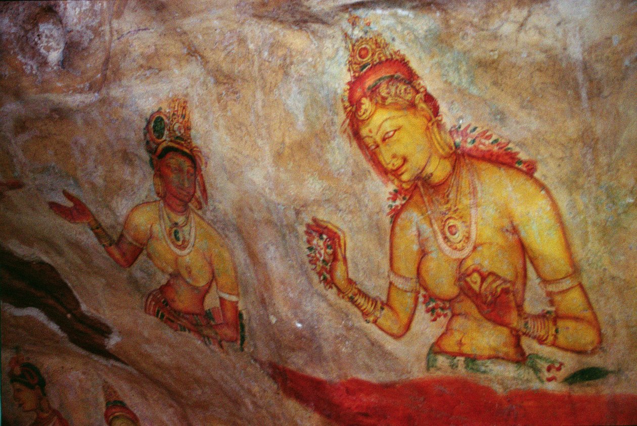 Cloud Damsels, kalliolinnoituksesta (yksityiskohta) tekijältä Sri Lankan School
