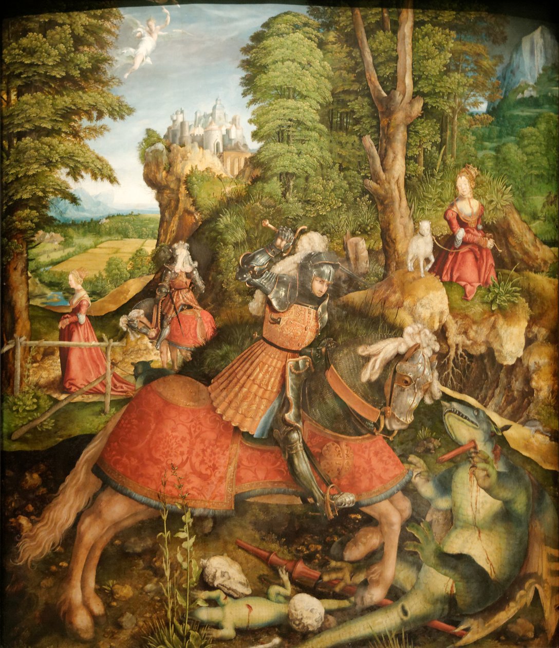 Saint Georges (Georges de Lydda) terrassant le dragon tekijältä Unbekannt Unbekannt