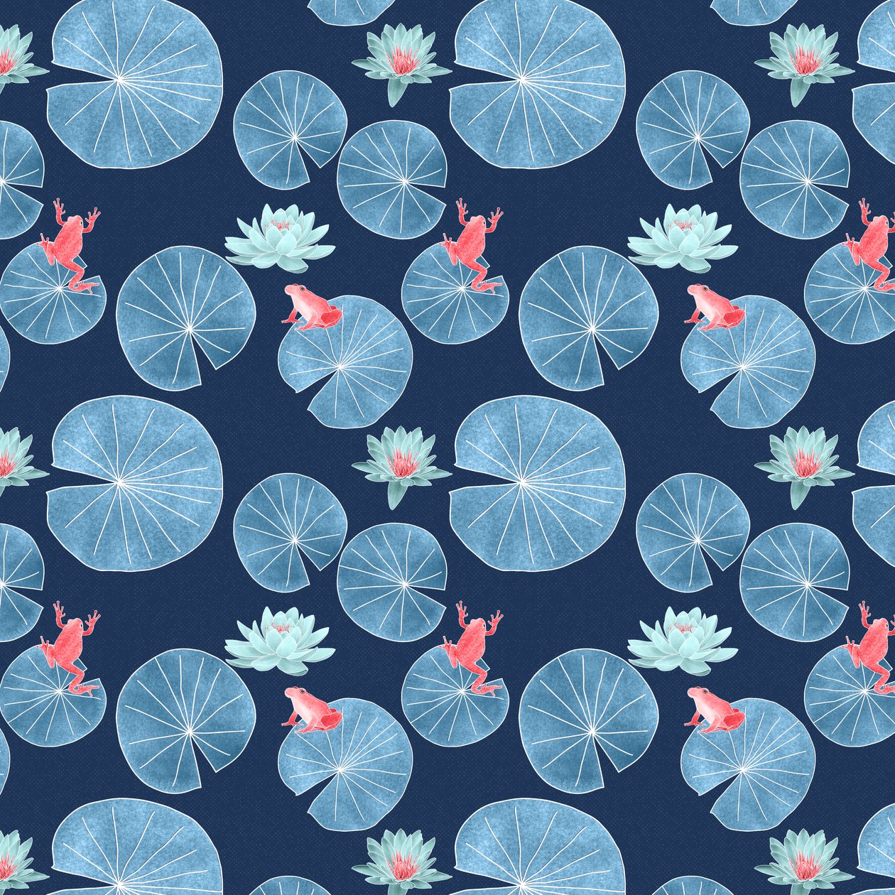 Lilypond pattern II, 2020 (grafiittikynä ja digitaalinen) tekijältä Stacy Hsu