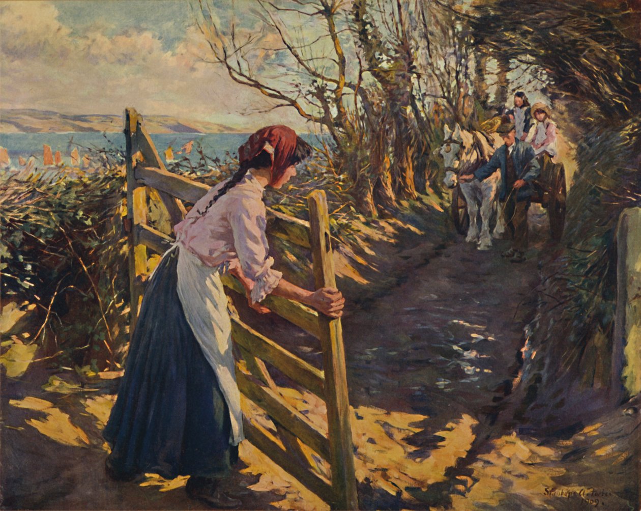 Helmikuun auringonpaiste, 1909. tekijältä Elizabeth Adela Stanhope Forbes