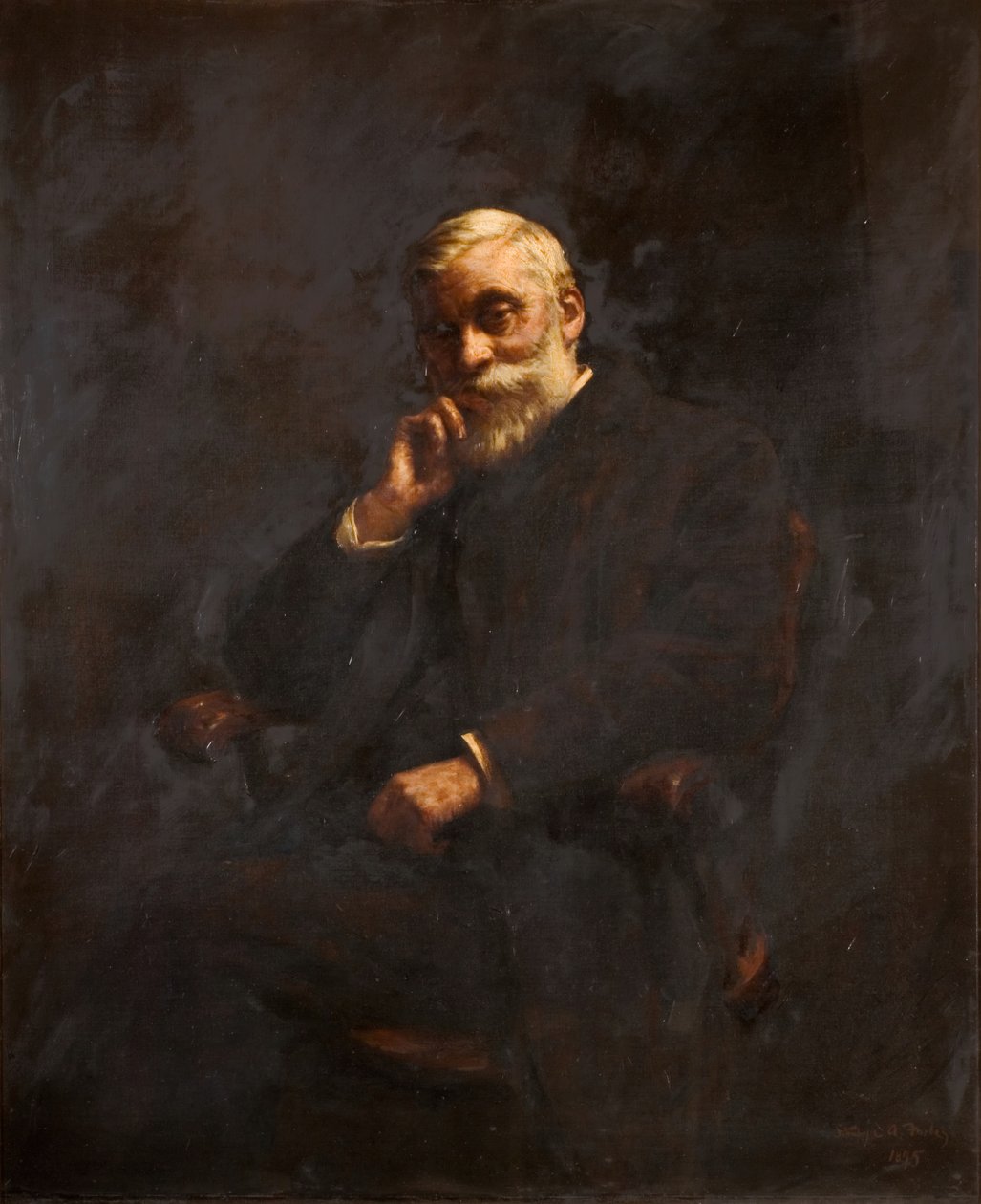 Alderman G J Johnsonin muotokuva 1826-1912, 1895. tekijältä Stanhope A Forbes