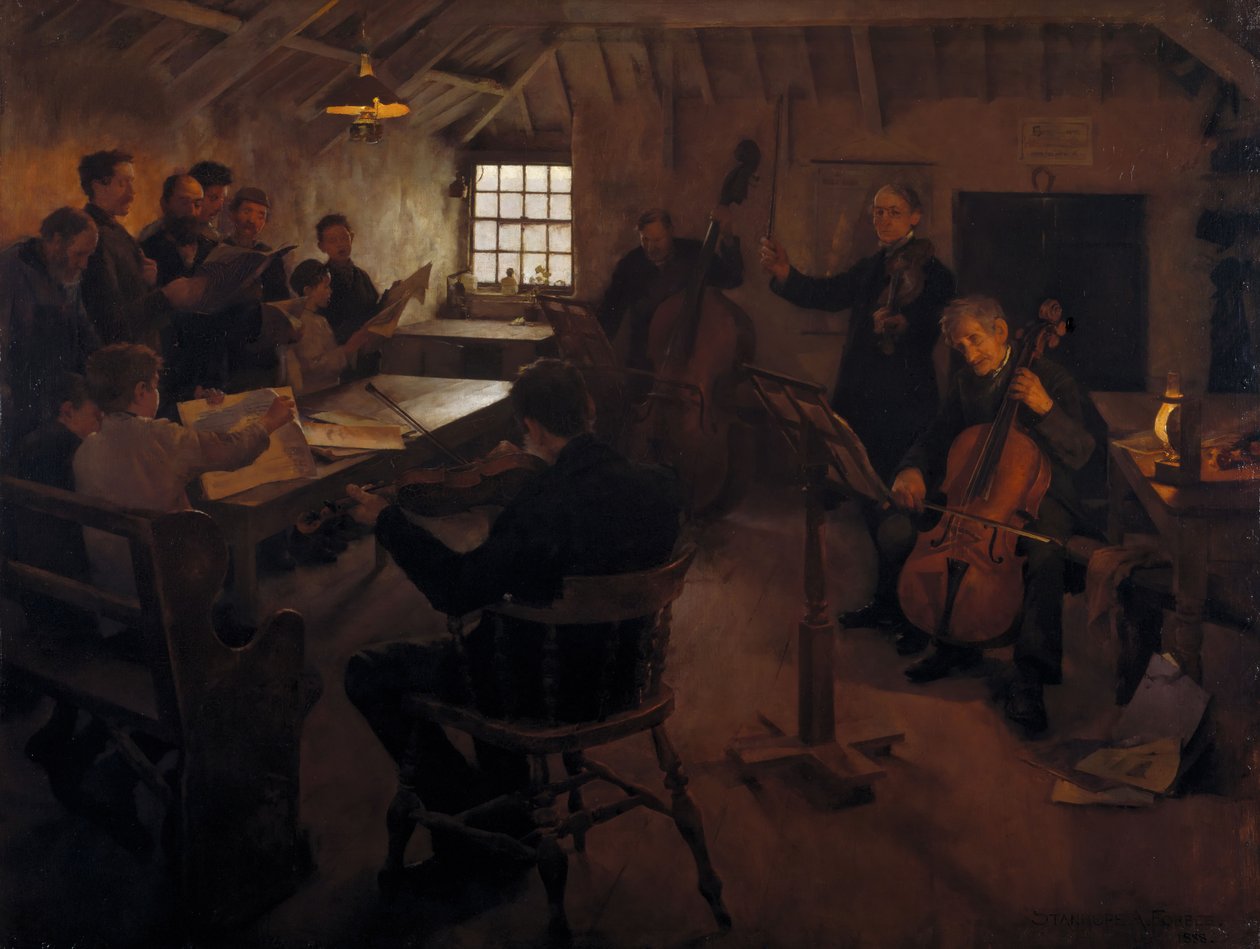 The Village Philharmonic, 1888. tekijältä Stanhope A Forbes