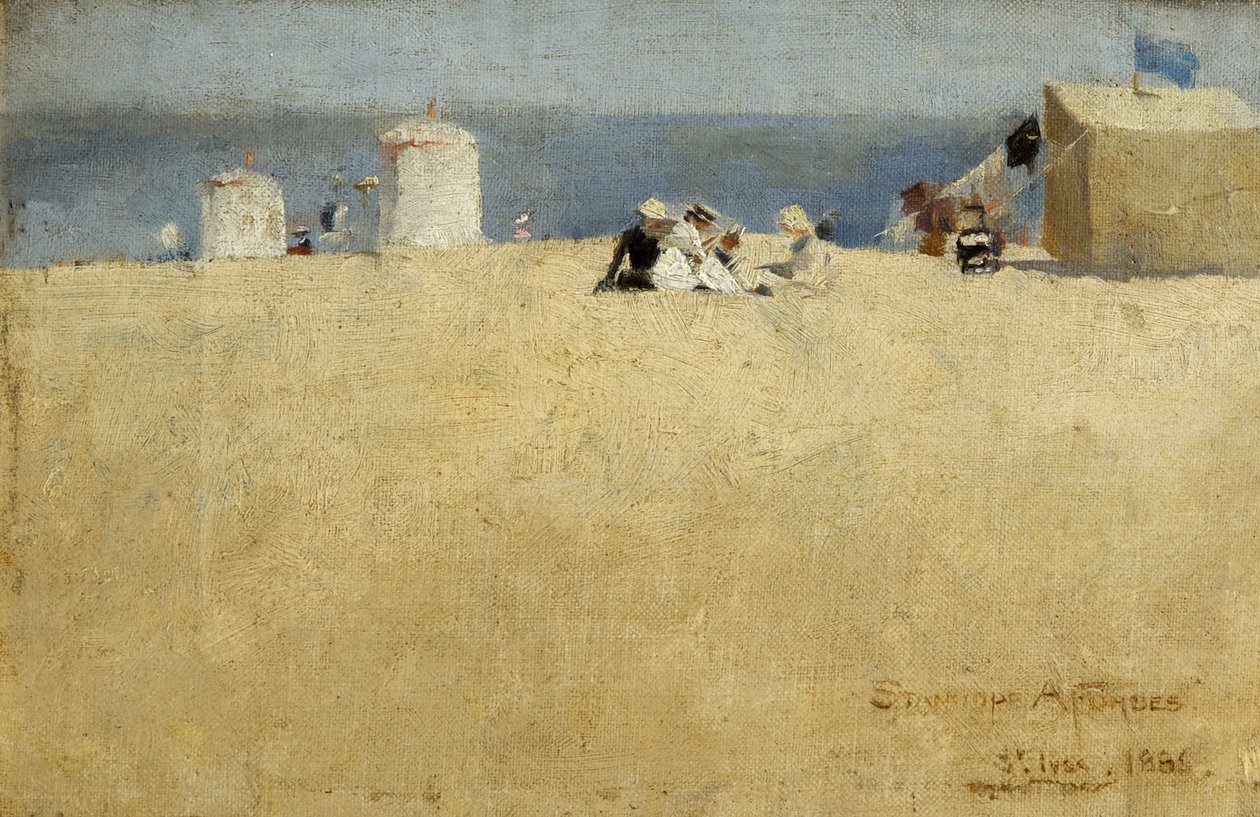 Beach Scene, St. Ives tekijältä Stanhope Alexander Forbes