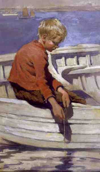 Poika Kalastus tekijältä Stanhope Alexander Forbes