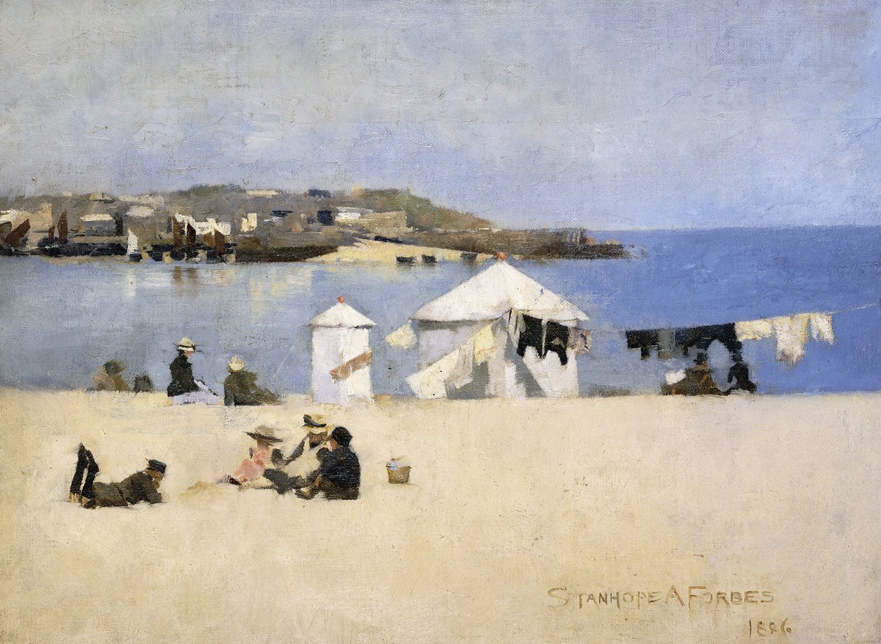 Lapset rannalla, St. Ives tekijältä Stanhope Alexander Forbes