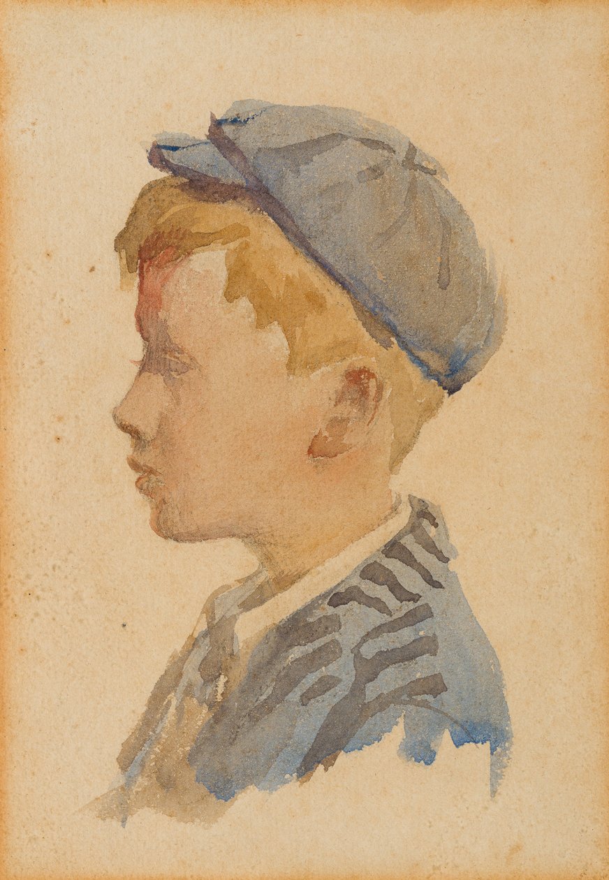 Alecin muotokuva, n. 1904 (akvarelli paperille) tekijältä Stanhope Alexander Forbes
