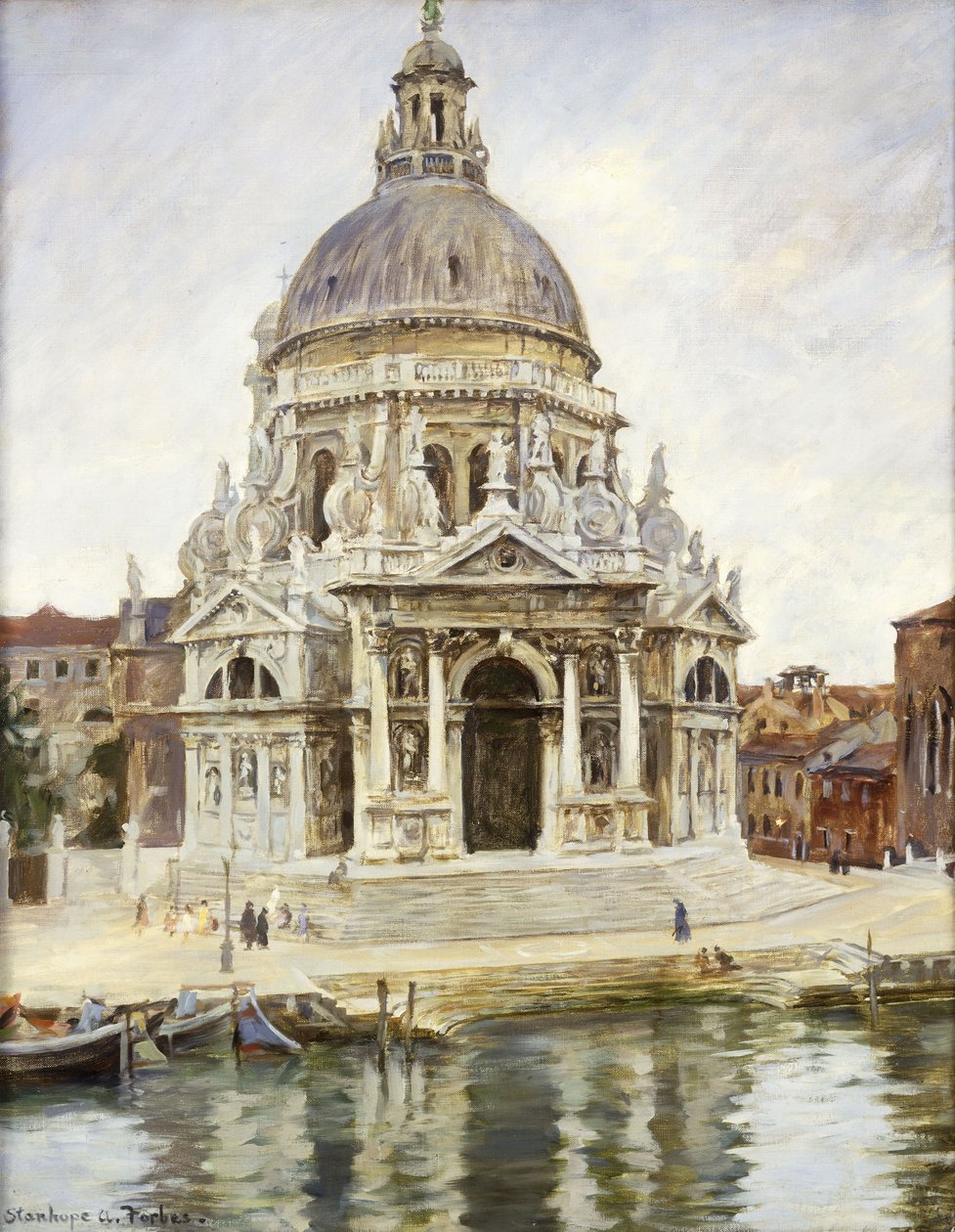 Santa Maria della Salute (öljy kankaalle) tekijältä Stanhope Alexander Forbes