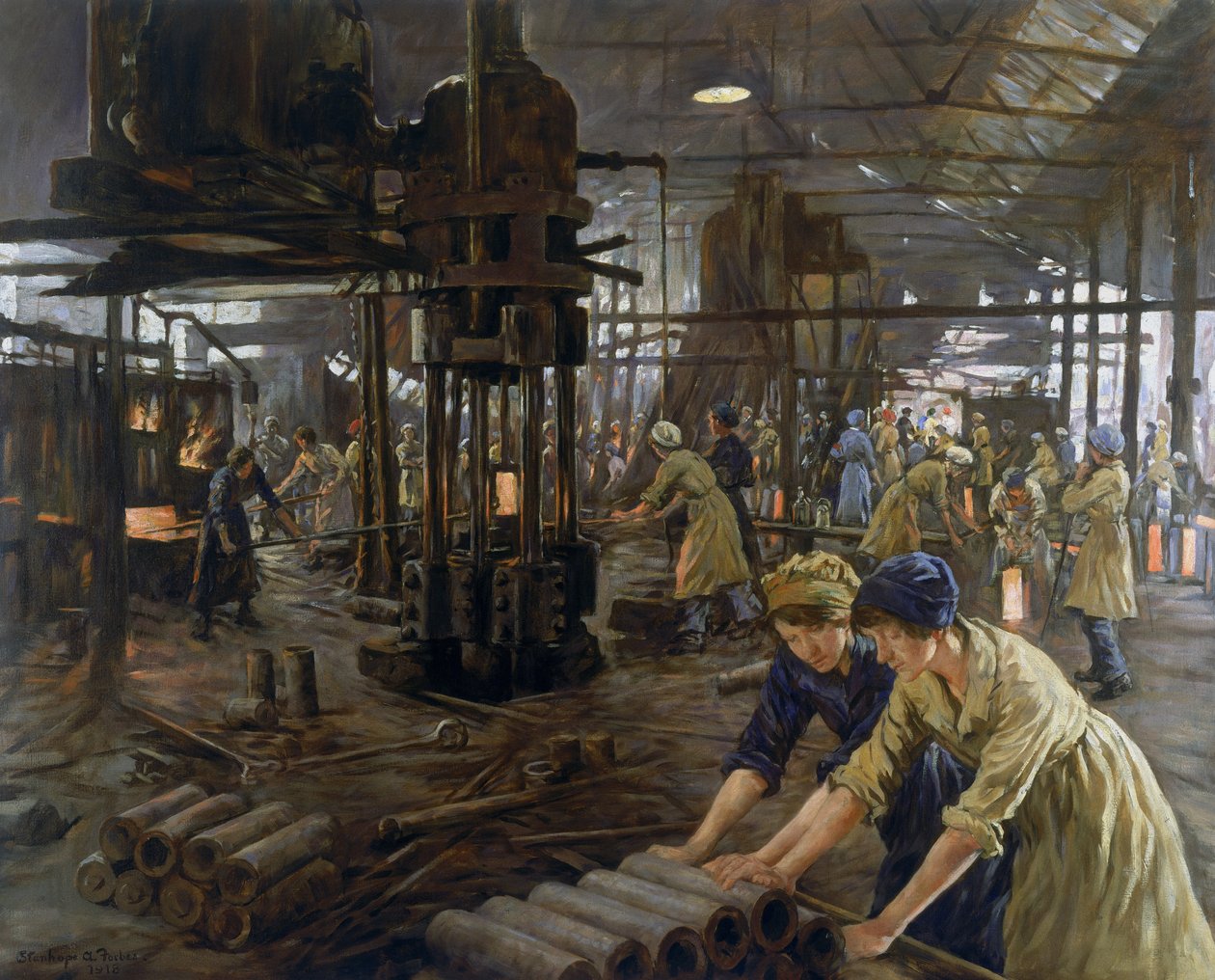 Sotatarviketytöt, 1918 tekijältä Stanhope Alexander Forbes