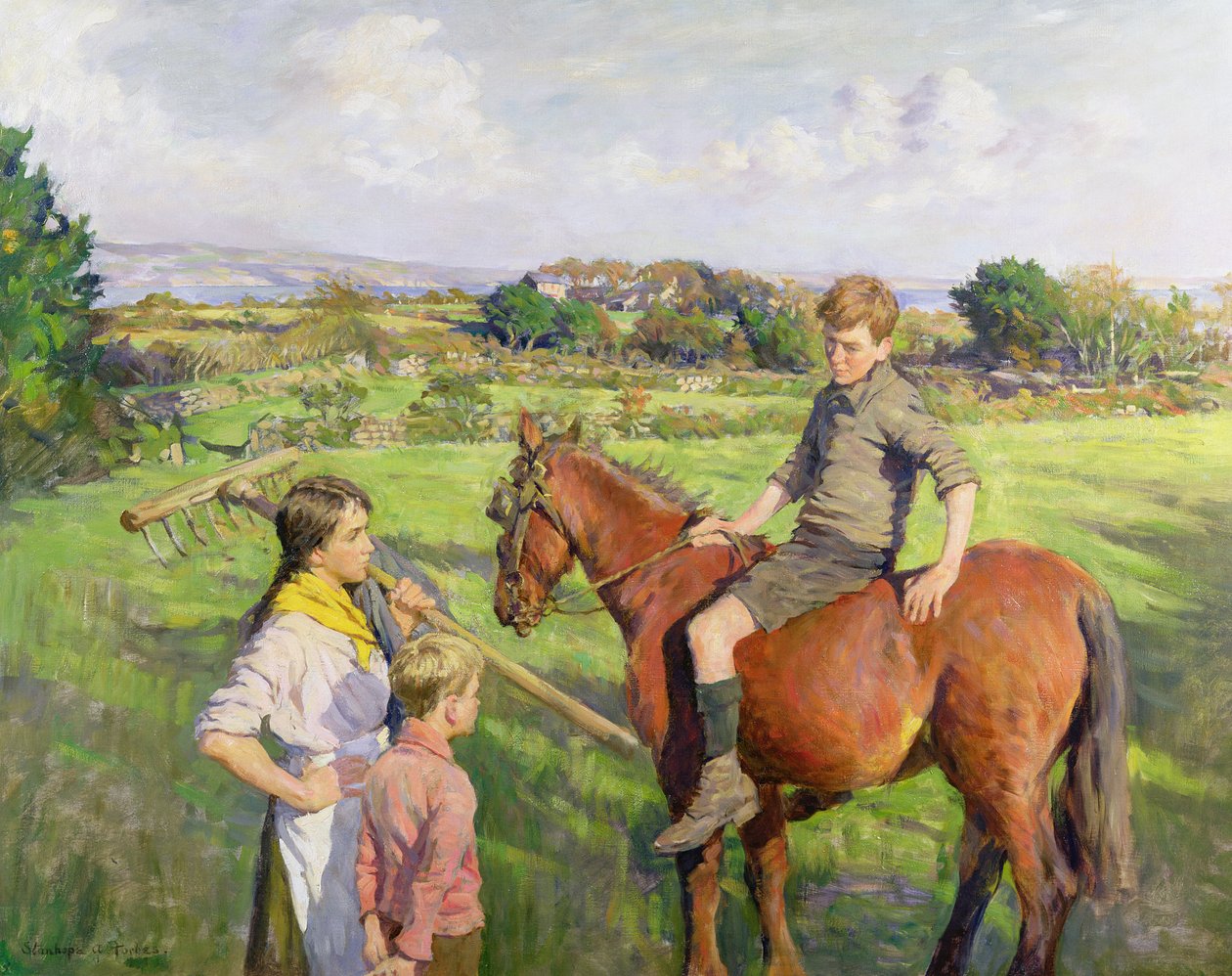 The New Mount (öljy kankaalle) tekijältä Stanhope Alexander Forbes