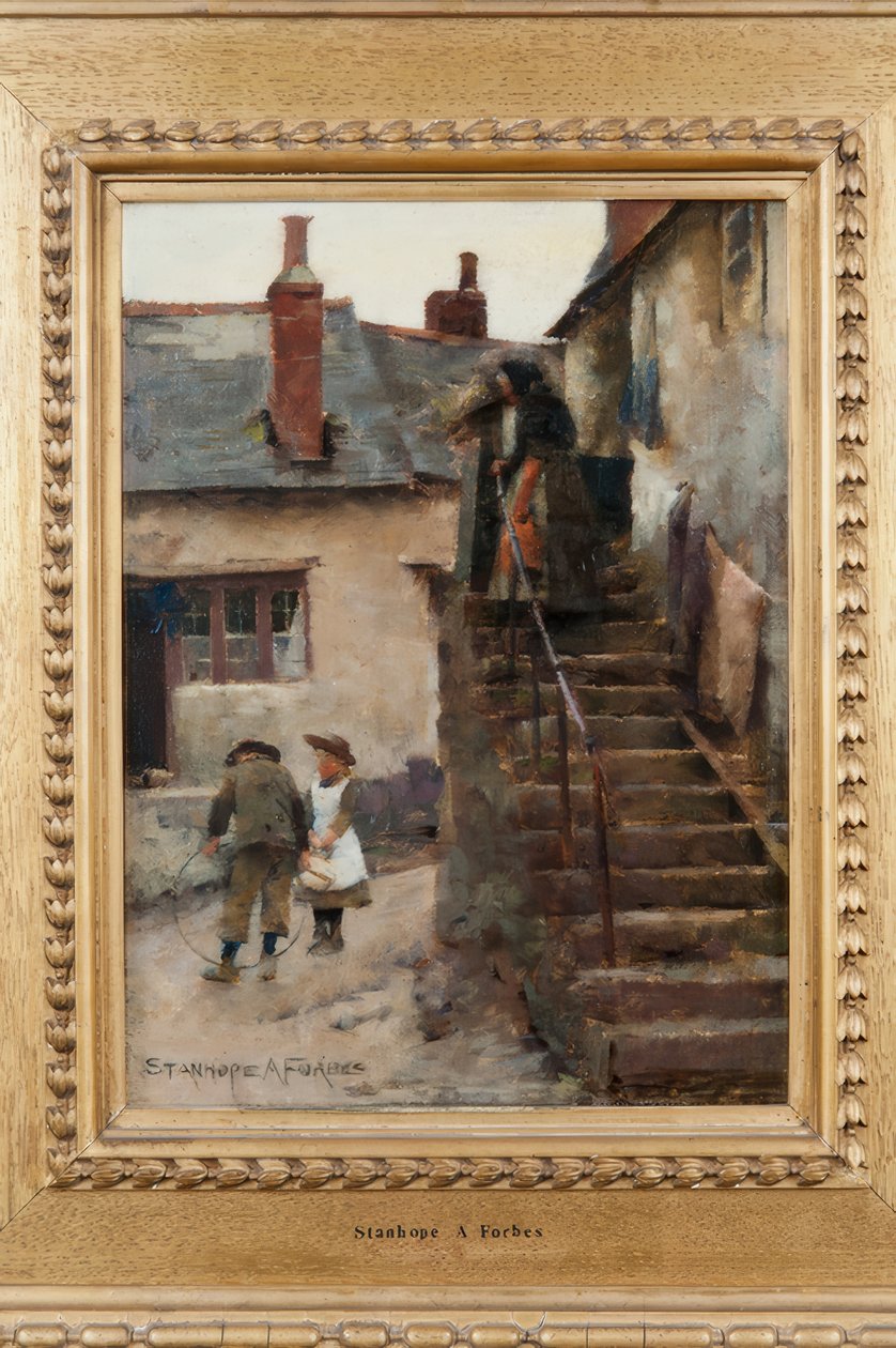LAPSIA UUSIKADULLA tekijältä Stanhope Forbes