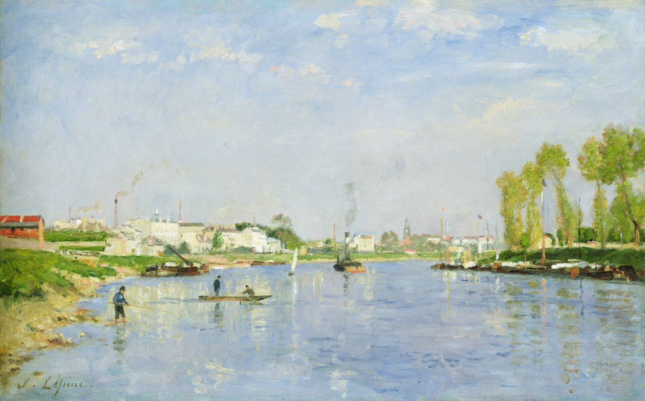 Canal Saint-Denis tekijältä Stanislas Victor Edouard Lepine