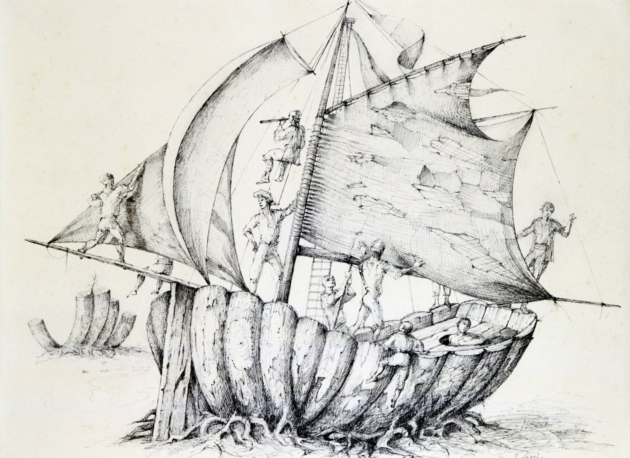 Laiva, 1850-1890 tekijältä Stanislas Lepine
