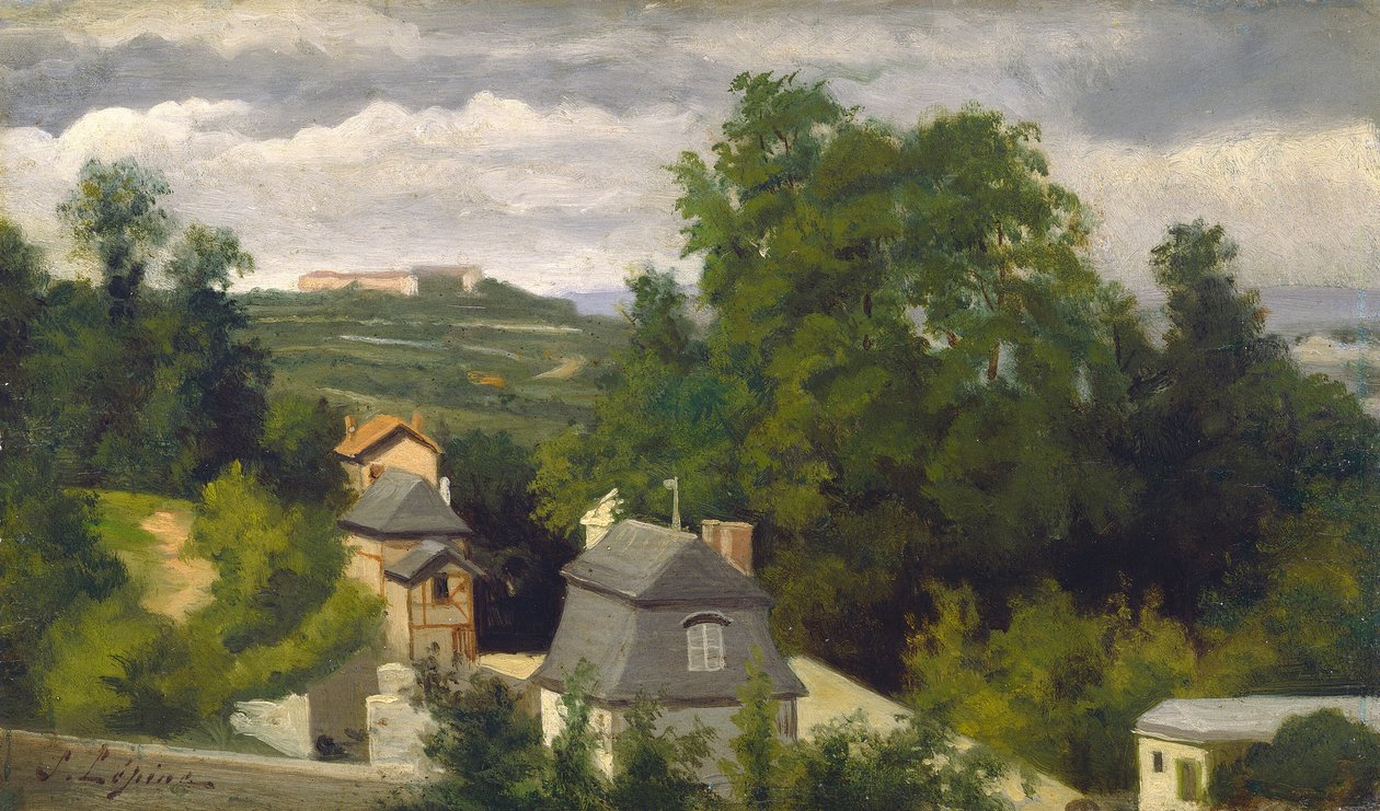Näkymä Caenin esikaupunkialueella, 18721875. tekijältä Stanislas Lepine