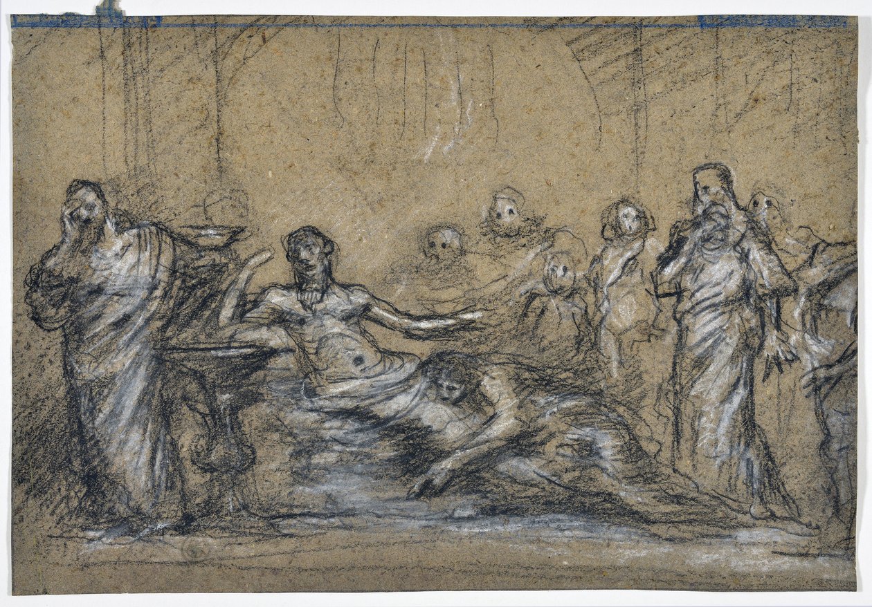 Ancient Scene Study (piirustus) tekijältä Stanislas Torrents y de Amat