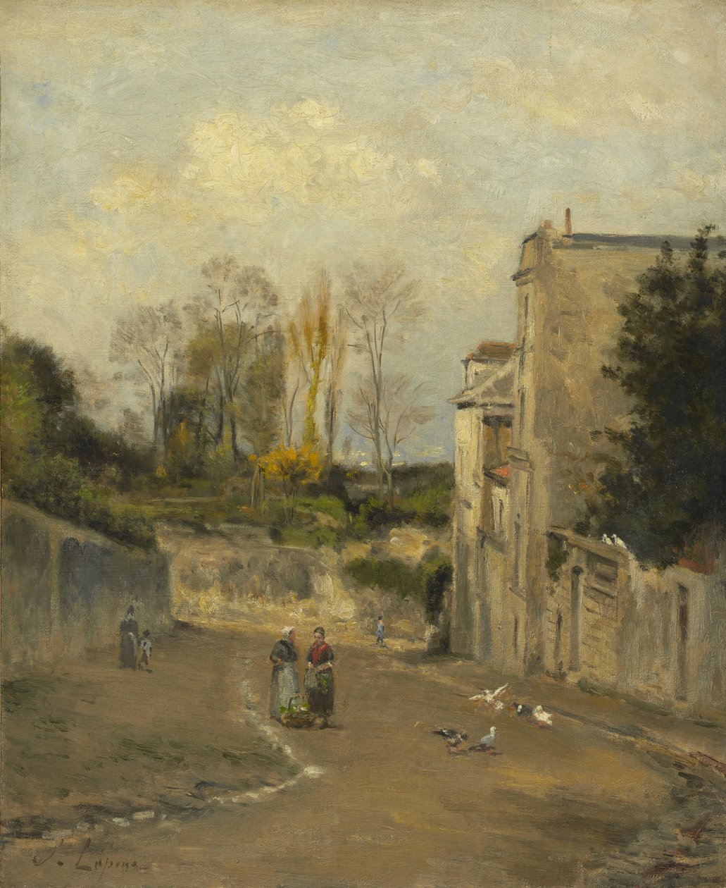 Montmartre, rue Cortot, n. 1872-76 tekijältä Stanislas Victor Edouard Lepine