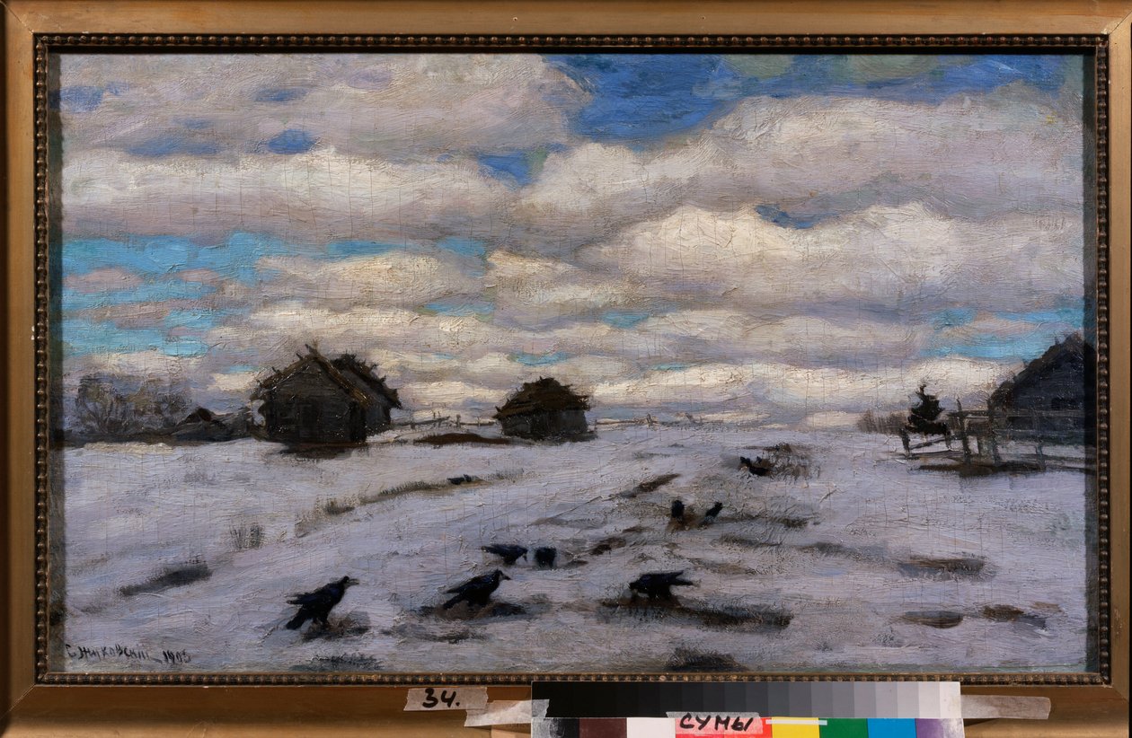 Degel. Peinture de Stanislav Yulianovich Zhukovsky (Joukovsky) (1873-1944), huile herra toile tekijältä Stanislav Joulianovitch Joukovski