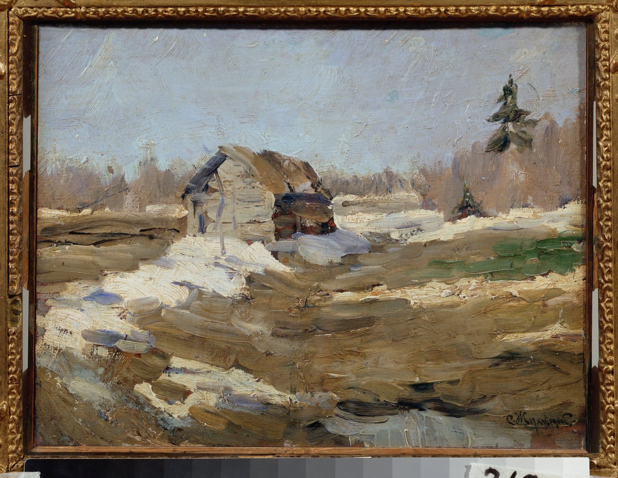 Kevät (Kevät) - Stanislav Julianovitš Žukovski (Žukovski) (1873-1944) maalaus, öljy kankaalle tekijältä Stanislav Joulianovitch Joukovski