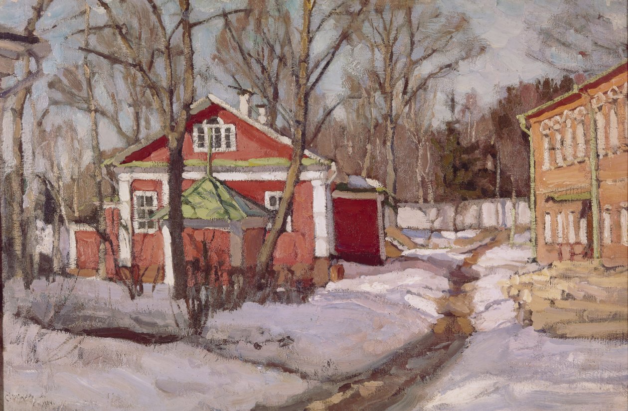 Maatila talvella, 1904 tekijältä Stanislav Julianovic Zukovskij