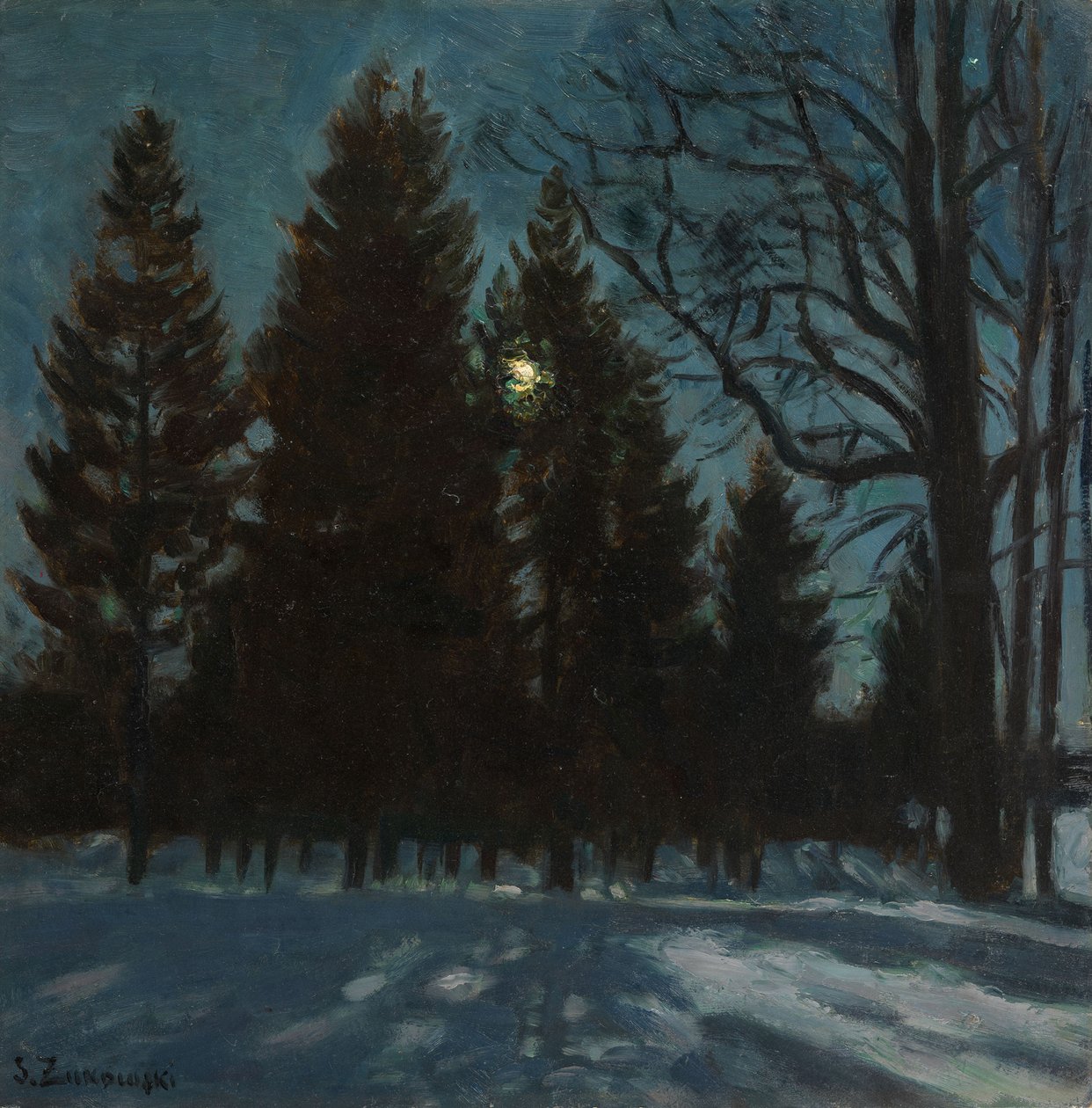 Talviyö, 1931 tekijältä Stanislav Julianovic Zukovskij