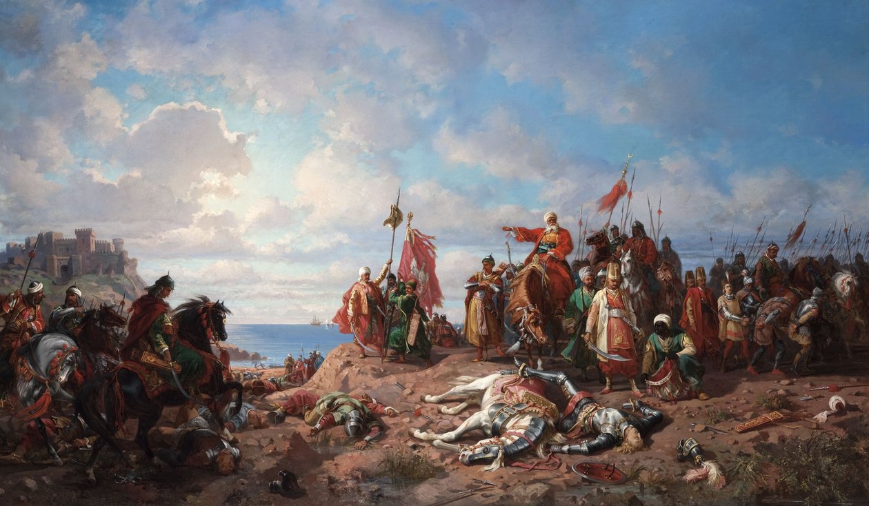 Kuningas Wladyslaw III:n kuolema Varnassa 1865-1875 tekijältä Stanislav Khlebovsky