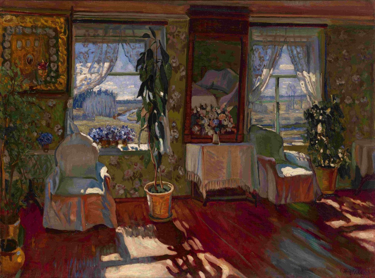 Sisustus, 1917 tekijältä Stanislav Yulianovich Zhukovsky
