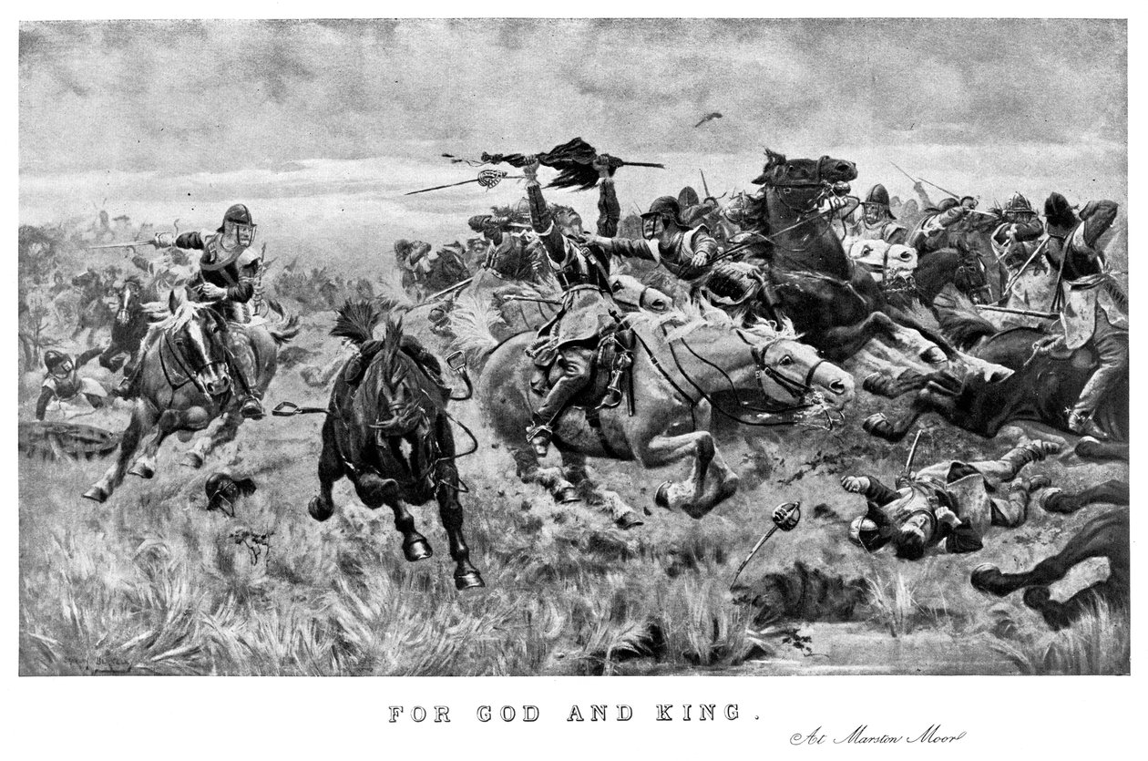 Jumalalle ja kuninkaalle, Marston Moorissa, 1644, 1893. tekijältä Stanley Berkeley