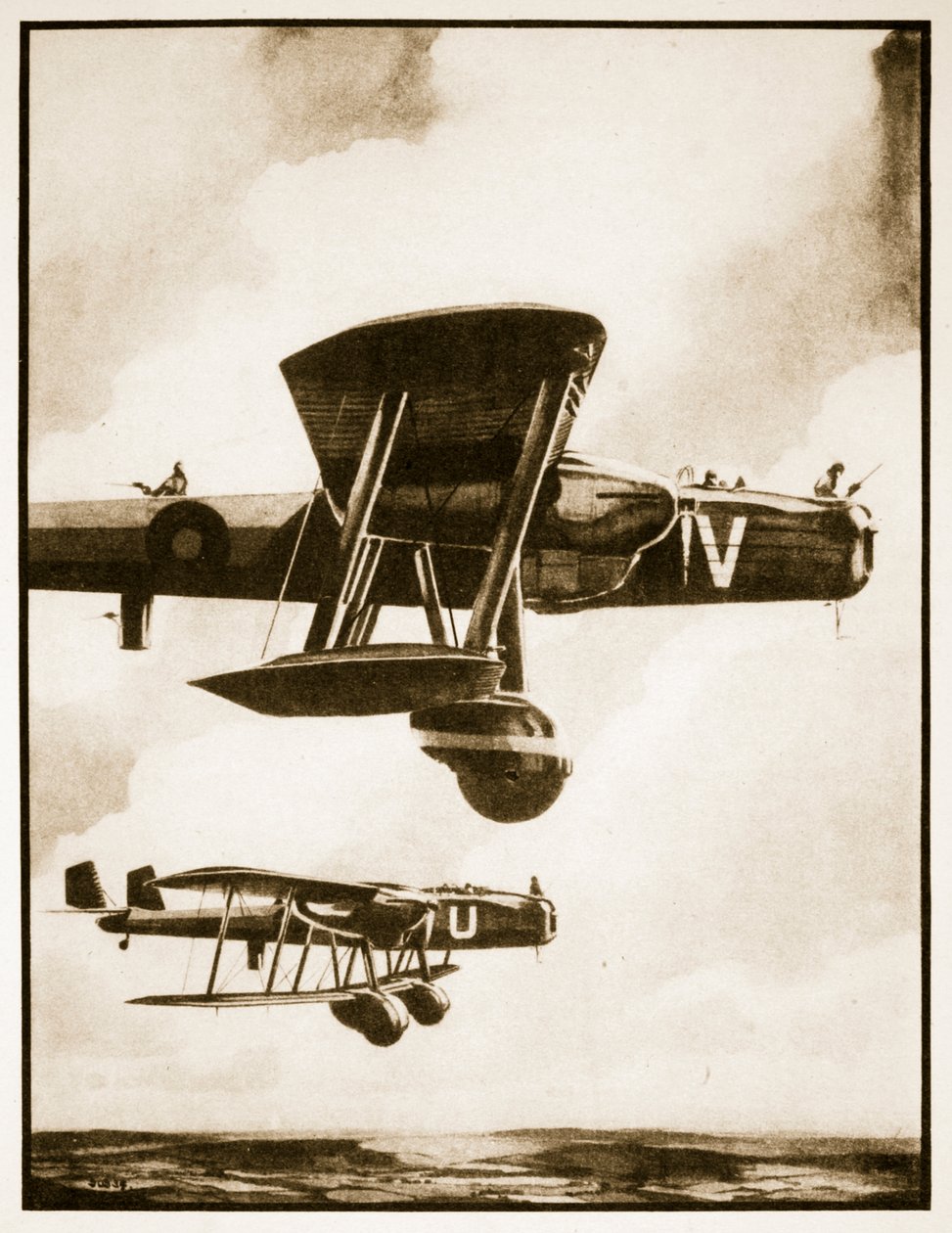 Isoja juttuja, kuvitus John Hamiltonin Flying Memoriesista tekijältä Stanley Orton Bradshaw