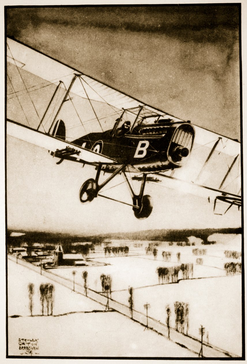R.A.F auttaa murtamaan kuljetuslakon tekijältä Stanley Orton Bradshaw