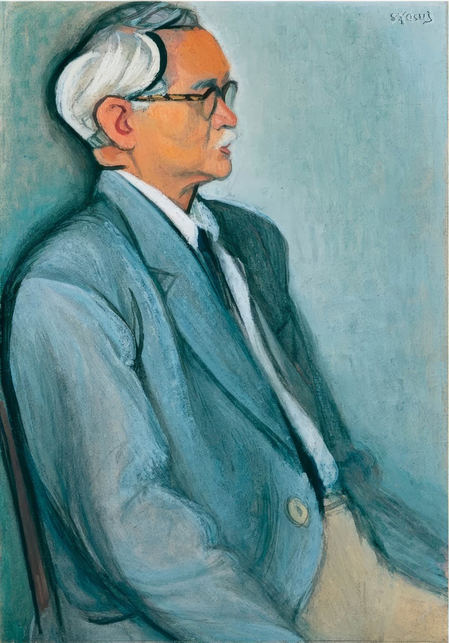 Abe Yoshishigen muotokuva tekijältä Sōtarō Yasui