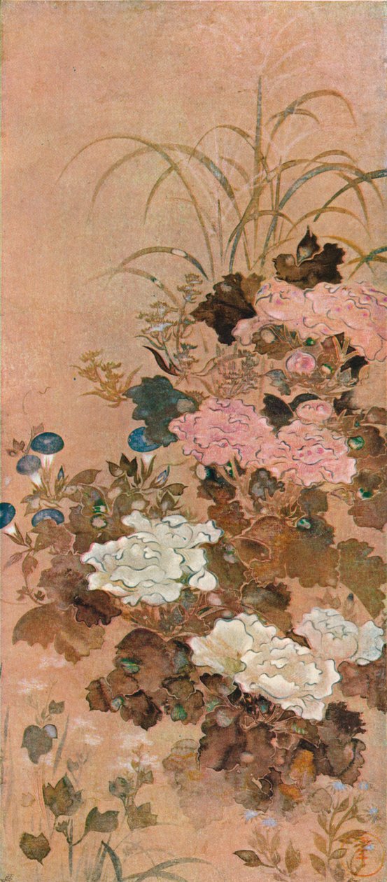 "Summer Flowers", c1615 tekijältä Sôtatsu