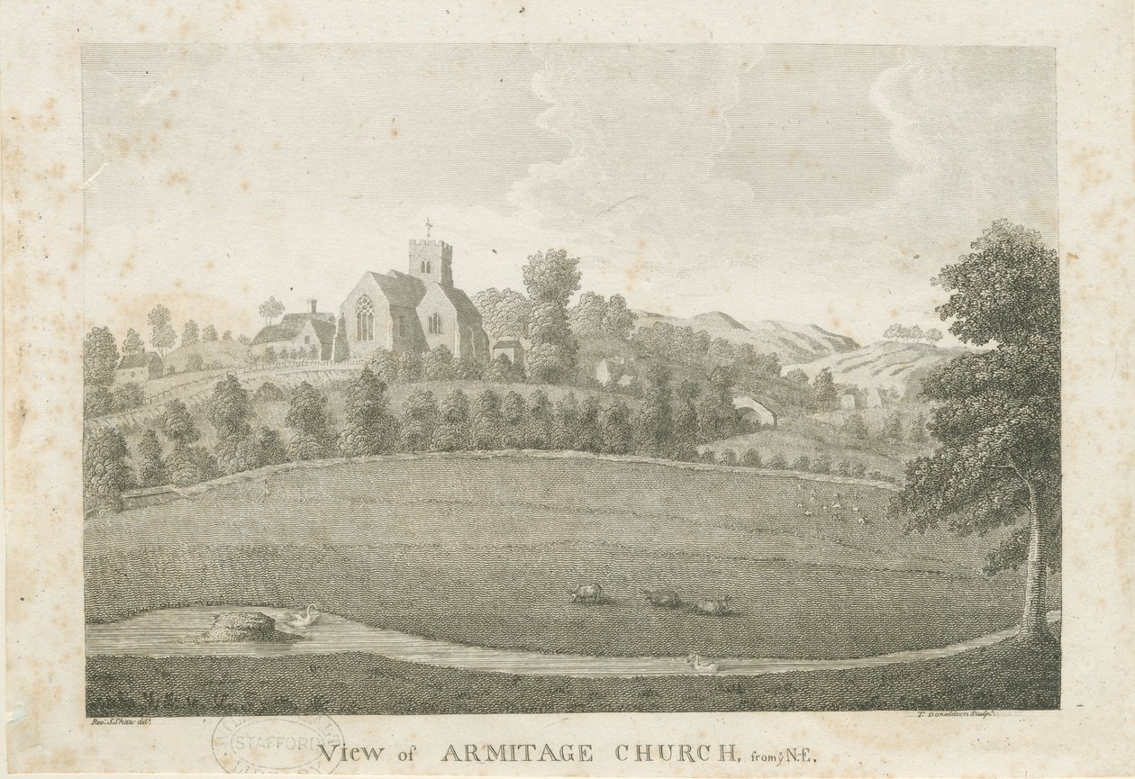 Armitagen kirkko: kaiverrus, nd [1762-1802] (painettu) tekijältä Stebbing Shaw