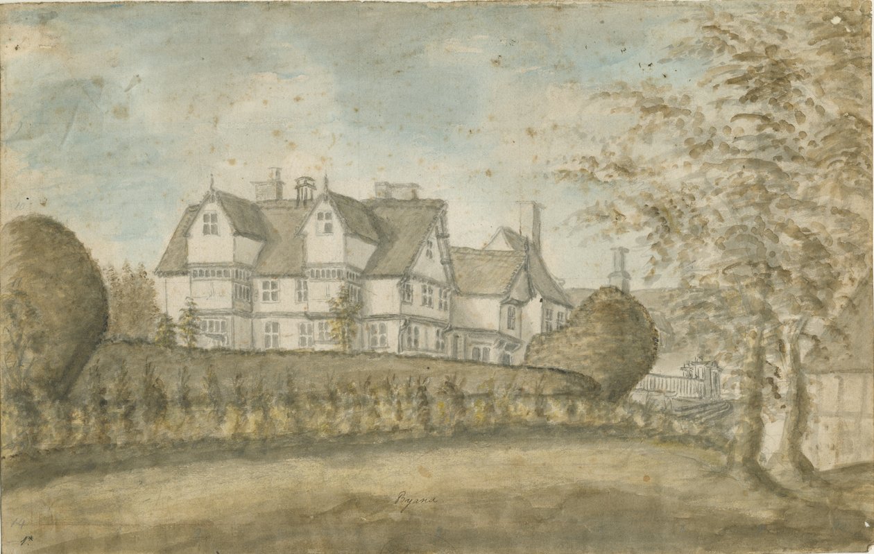 Eccleshall - Biana Hall: akvarellimaalaus, nd [1795] tekijältä Stebbing Shaw